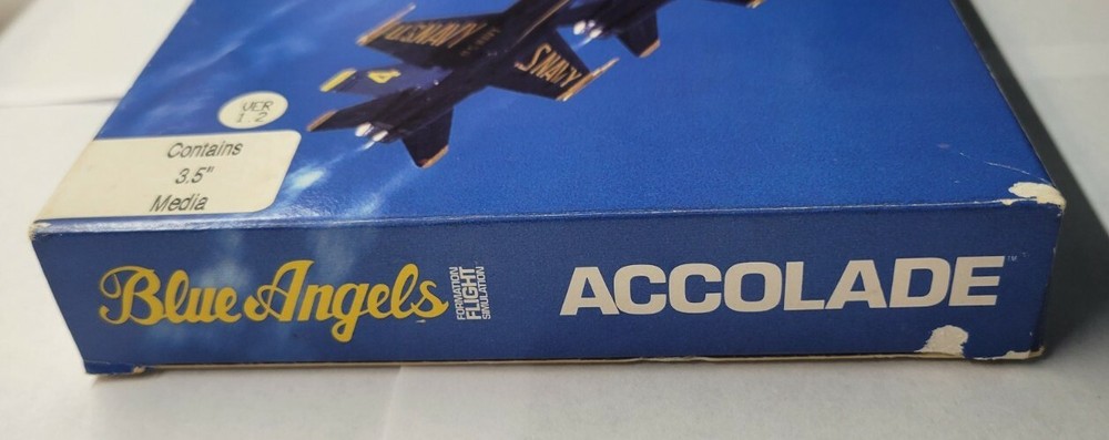 Blue Angels Formation Flight Simulation (PC, 1989, 3.5" Floppy Disc)