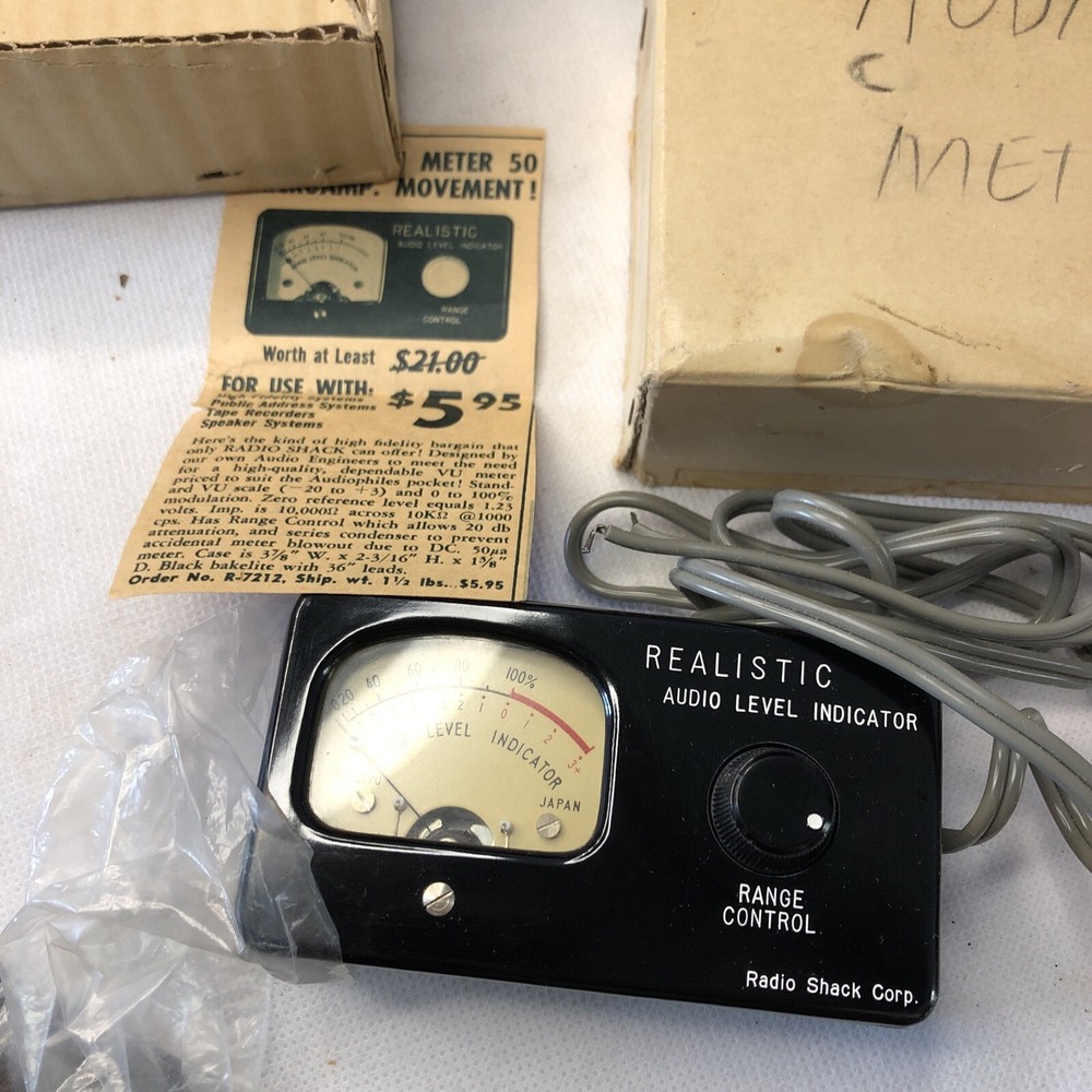 NOS realistic audio level indicator tk-30vu