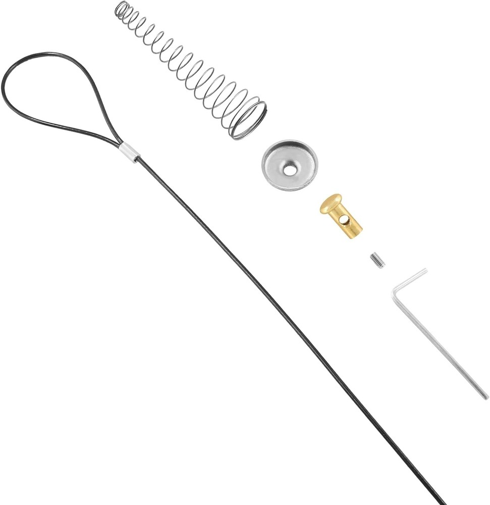 Elegant Black Spring Gate Latch Cable Pull - Versatile Home Decor Solution