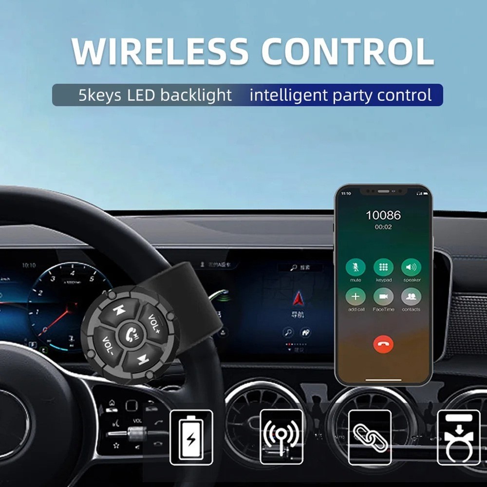 Communication BT Media Controller Waterproof Wireless BT Media Controller