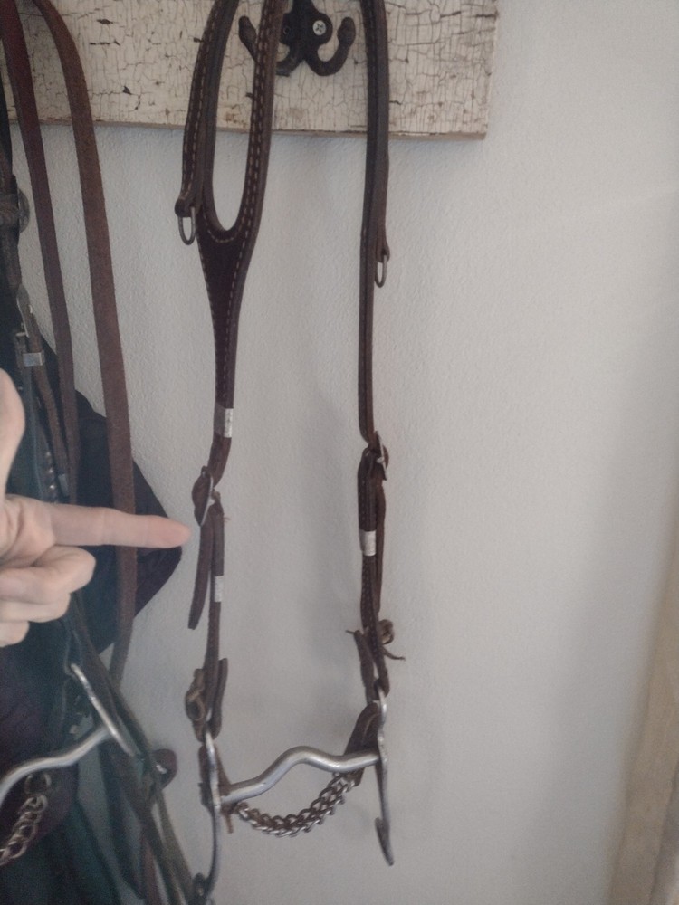 1970 Vintage Split Ear Western Working Bridle