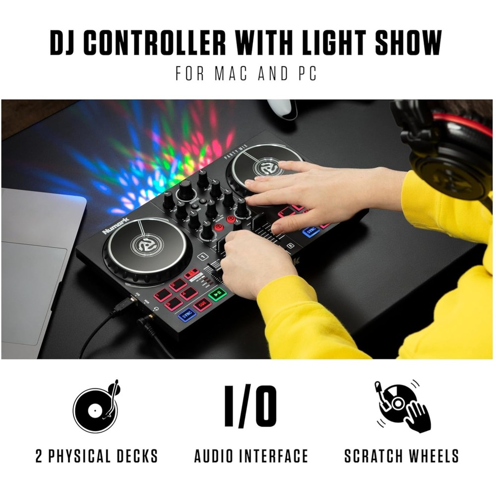 Portable DJ Equipment with Performance Pads