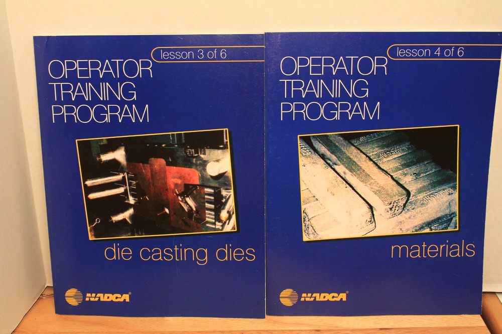 NADCA Operator Training Program lessons 1-6 complete 6 book set 1998