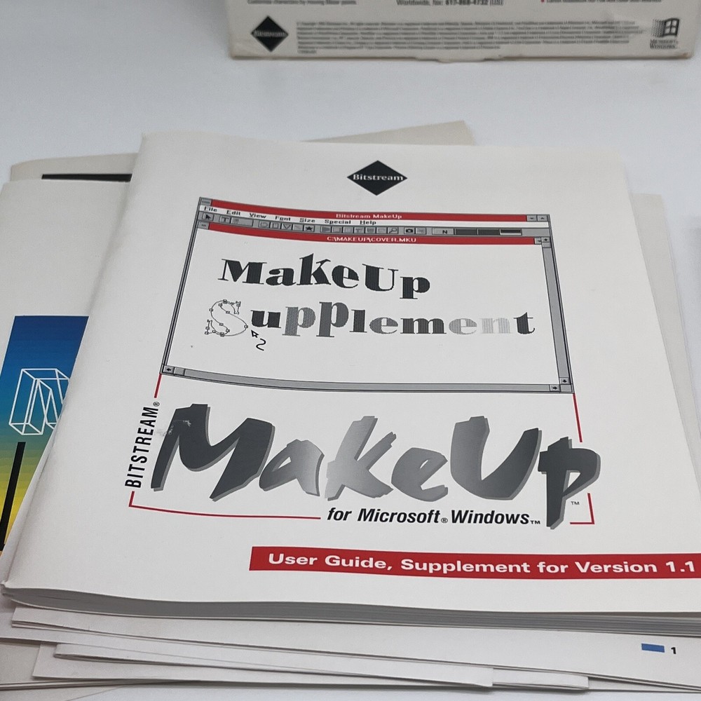 Bitstream Make Up For Microsoft Windows Special Effects For Type Made Easy 1992