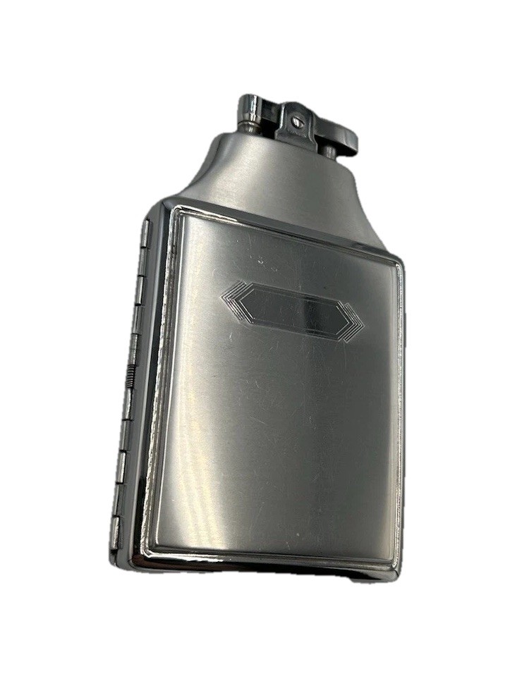 Vintage Ronson Mastercase Metal Silver Tone Cigarette Case Lighter Untested