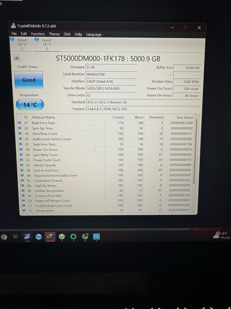 Seagate 5TB USB External Expansion Desktop Hard Drive 1D7AP6-500 Tested