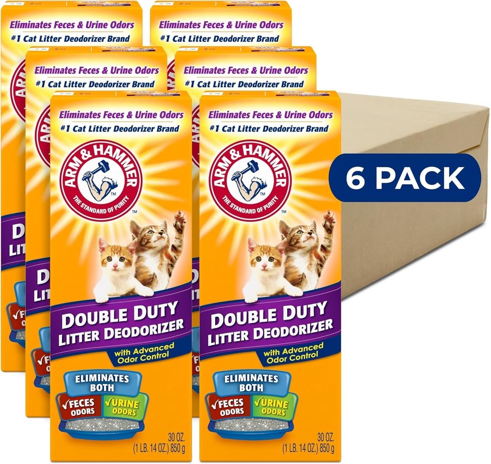 Multi-Purpose Cat Litter Deodorizer with Baking Soda, Odor Control & Fresh Scent