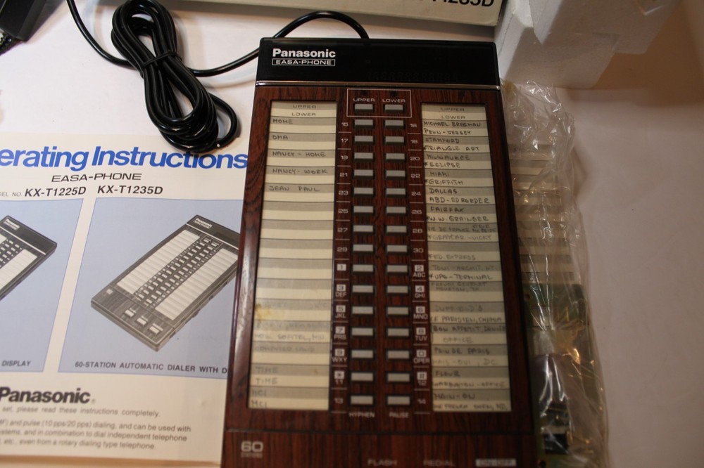Panasonic KX-T1235D EASA-PHONE 60-Stations Automatic Dialer Complete WORKS