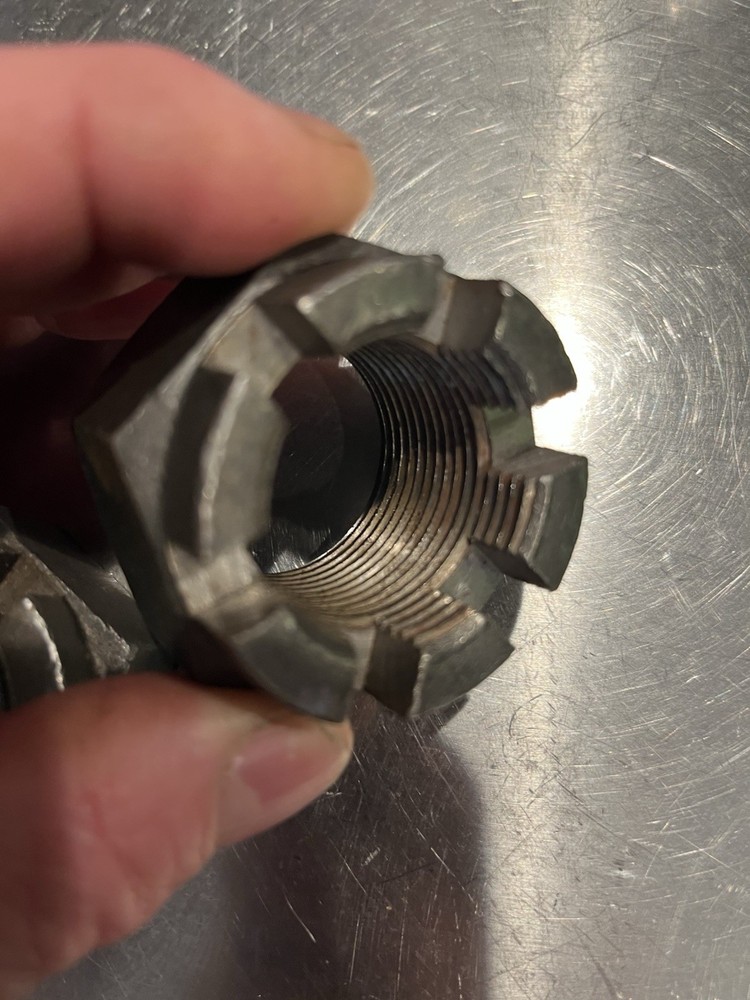 1-3/8 - 12 Castle Nuts, 2 Pcs