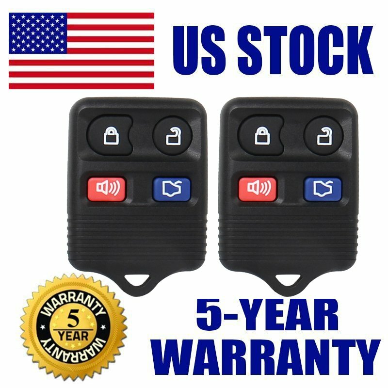 2pcs Keyless Entry Remote Control Car Key Fob Clicker Transmitter For Ford Linco