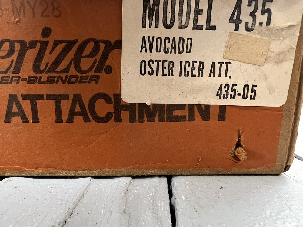 Oster / Osterizer Blender - Icer Attachment Crushed Ice - Model 435 - Avocado