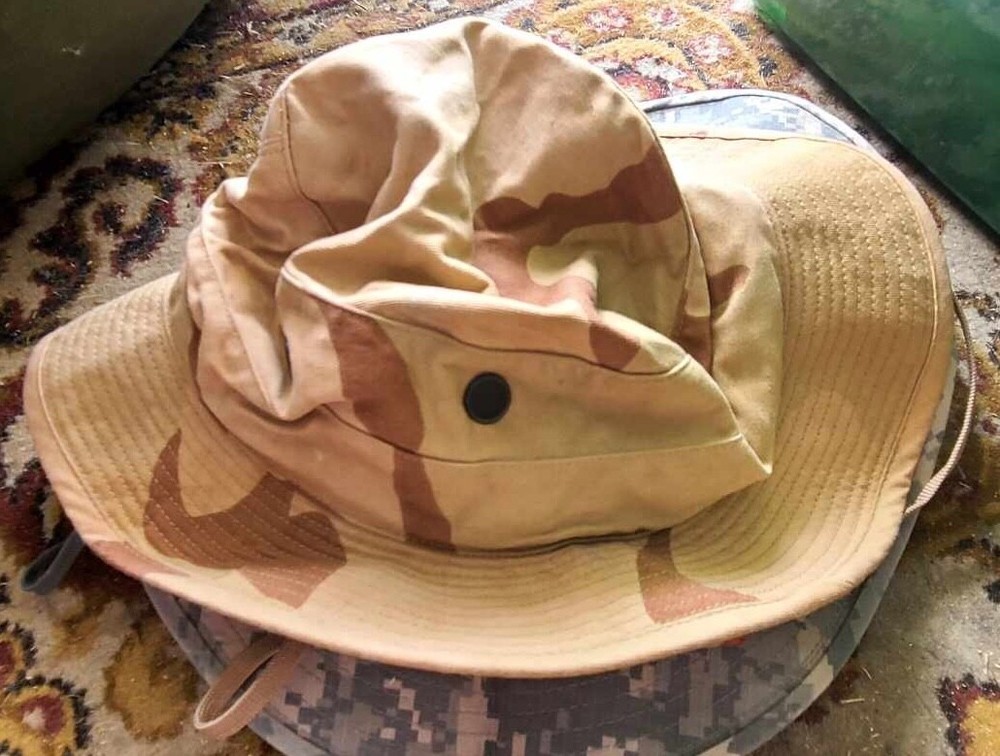 DCU Boonie Hat, Desert Camouflage Pattern, Sun, Hot Weather