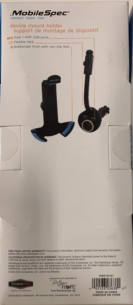 MobileSpec (MBS15101)Device Mount Holder