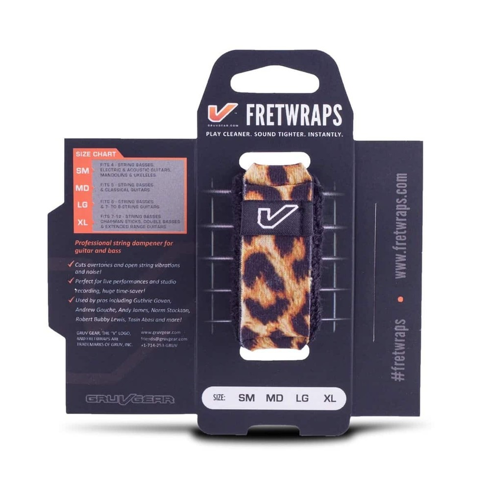 Gruv Gear FretWraps String Muters Dampener Single Pack Wild Leopard Medium