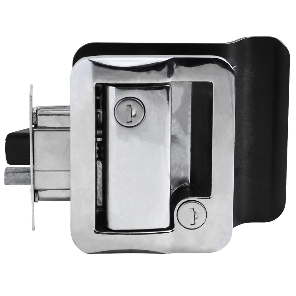 Chrome RV Paddle Entry Door Lock Latch | Handle Knob | Deadbolt Lock | Camper