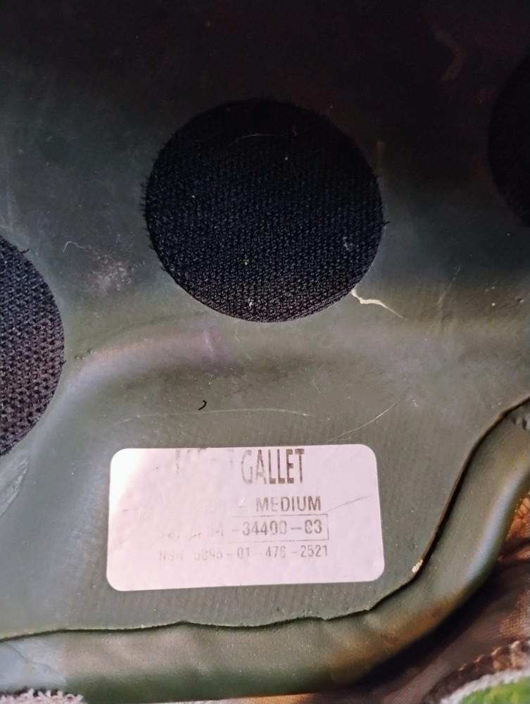 US Army MSA Gallet ACH Advanced Combat Helmet Size Medium