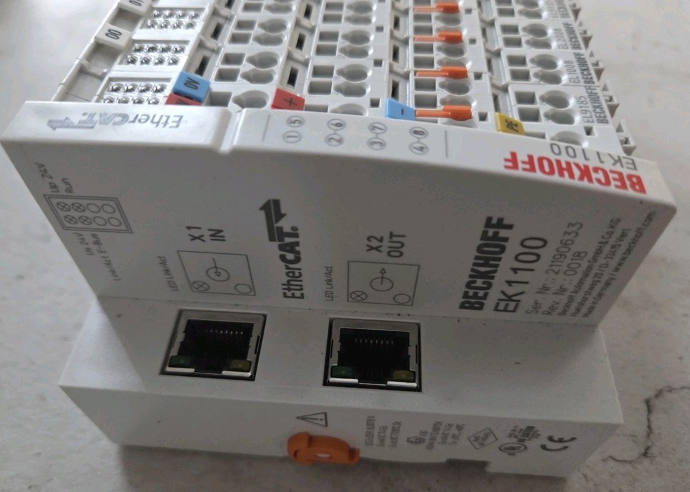 Beckhoff EK1100 With 9 Assorted EtherCAT Terminals