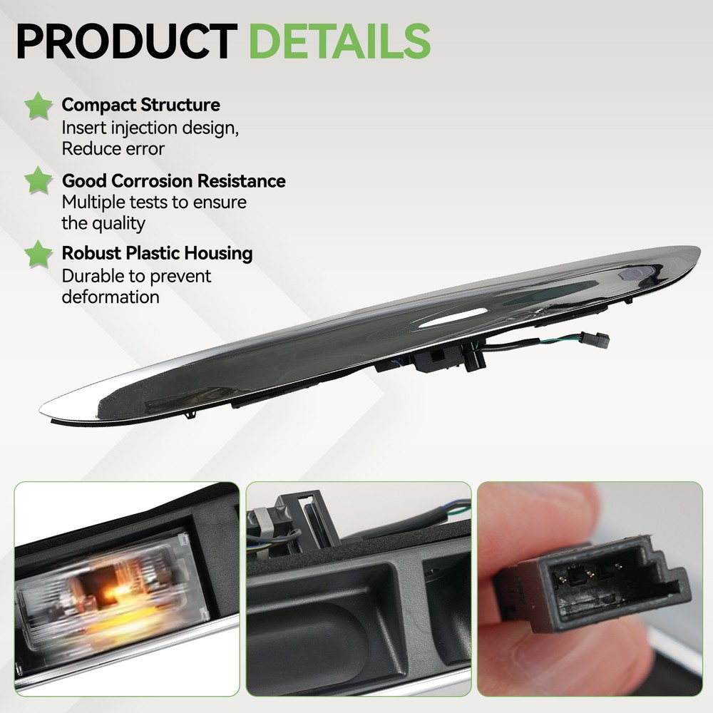 For MINI Cooper R50 R53 R52 2000-2008 Tailgate Handle Trunk Boot Handle Chrome
