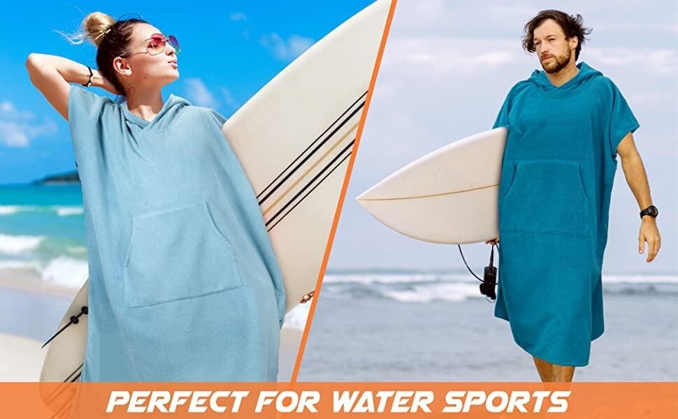 Changing Robe with Hood Quick Dry Microfiber Wetsuit Changing Towel(Bulk 3 Sets)