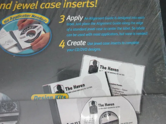 New Sealed Avery CD & DVD Design Kit White 5691 for Laser Printer