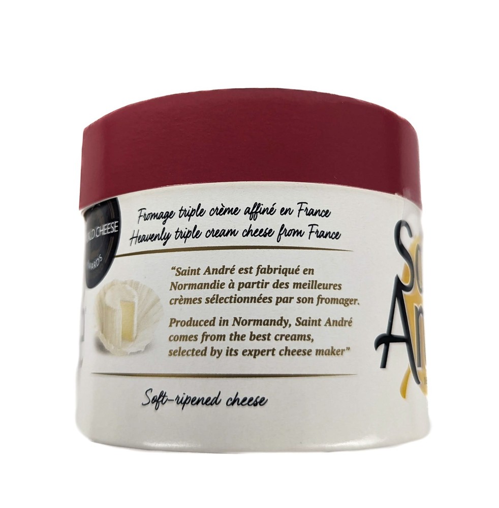 Saint Andre Triple Creme Cheese 7oz (Pack of 2)