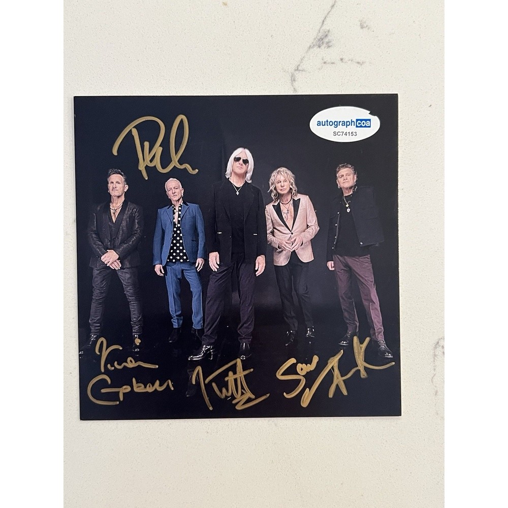 Def Leppard SIGNED Drastic Symphonies CD Autographed ACOA Authenticated #19