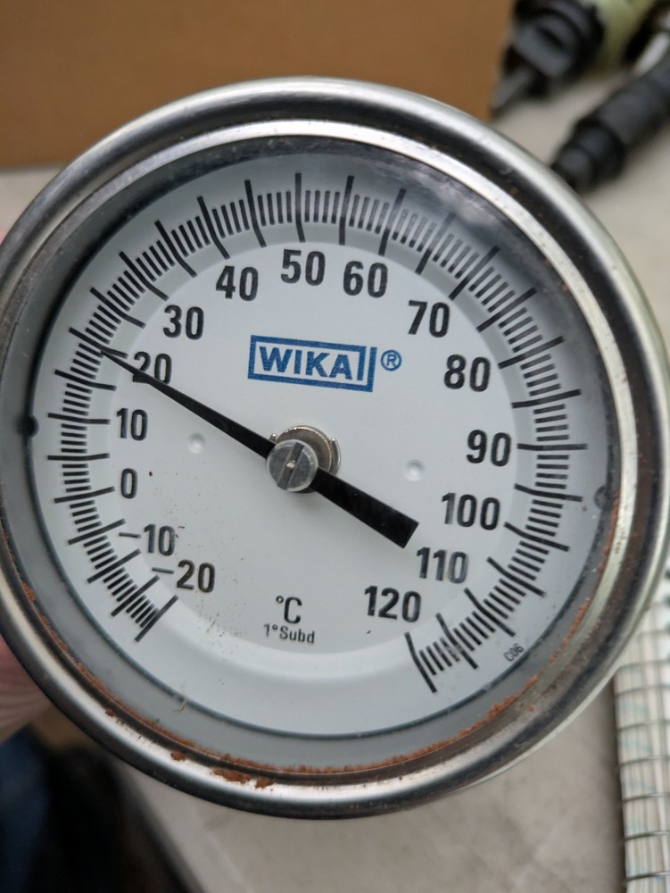 WIKA  Temperature   Gauge 0-120 C     Used ?  No Box
