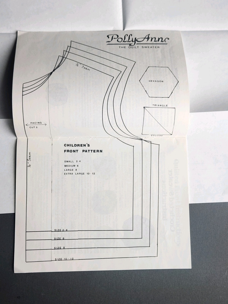 Polly Anna Plus The Quilt Sweater Pattern