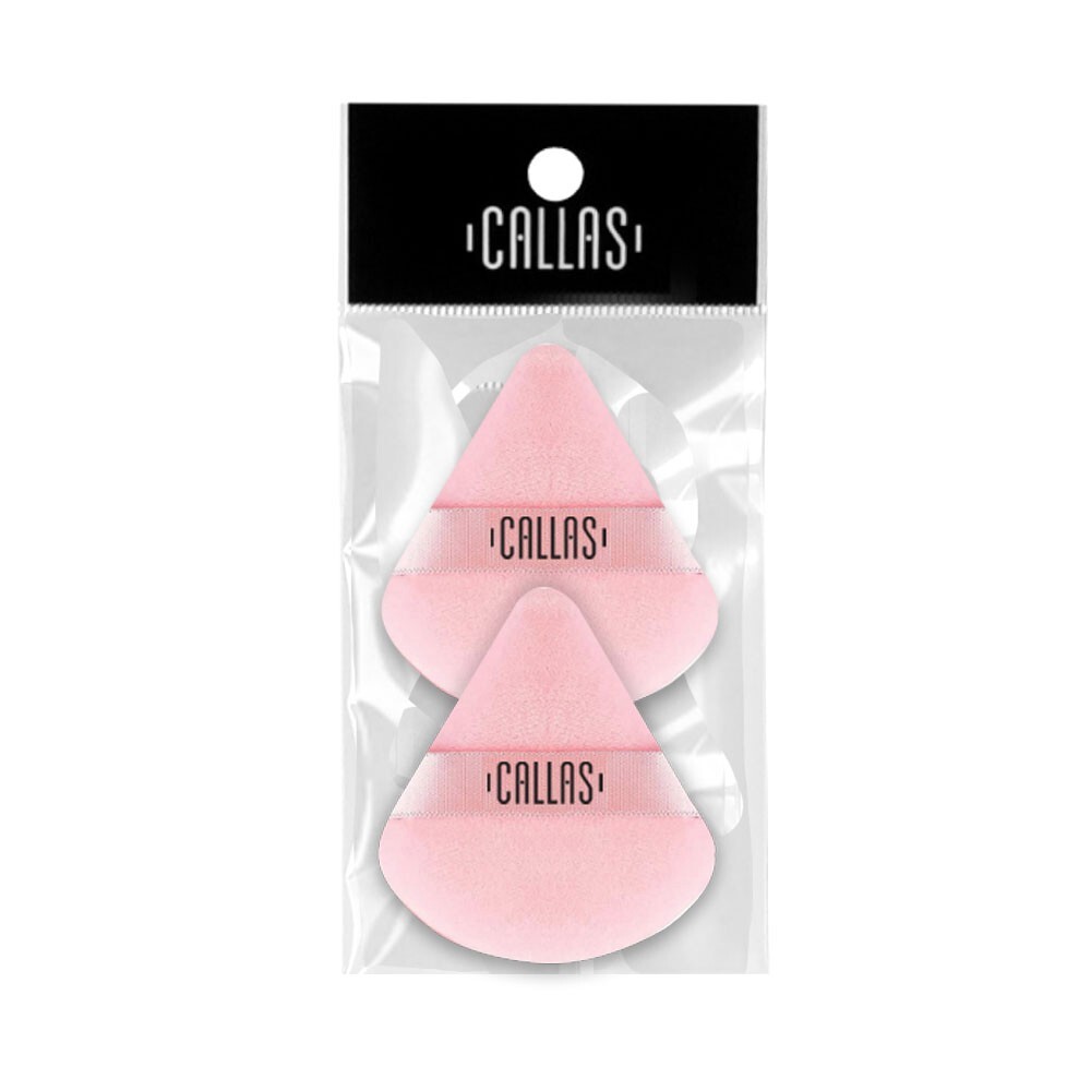 Callas Triangle Velour Pink Puff 2pcs