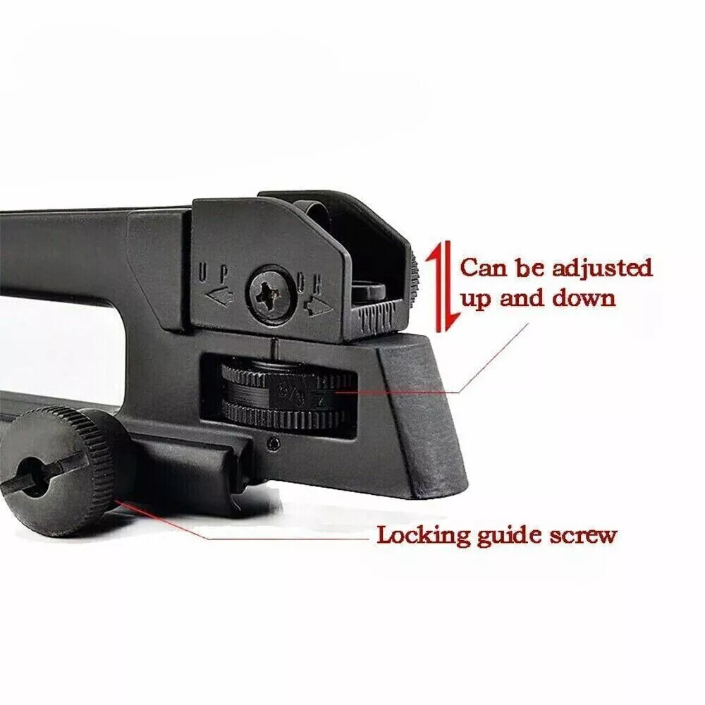 Metal Carry Handle Rear Sight Mount Removable Adjust Low Profile Mount with Box