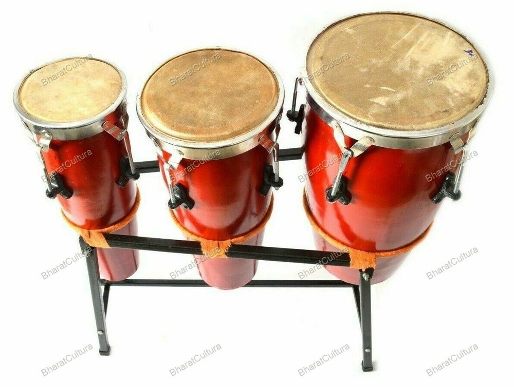 Fibre Congo With Stand Drum Instrument Percussion