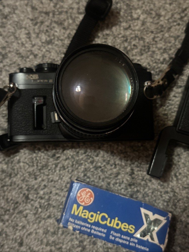Vintage Camera & Lense with Accessories Untested