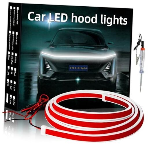Led Hood Light Strip Flexible Waterproof Dynamic Scan 94inch Dynamic White