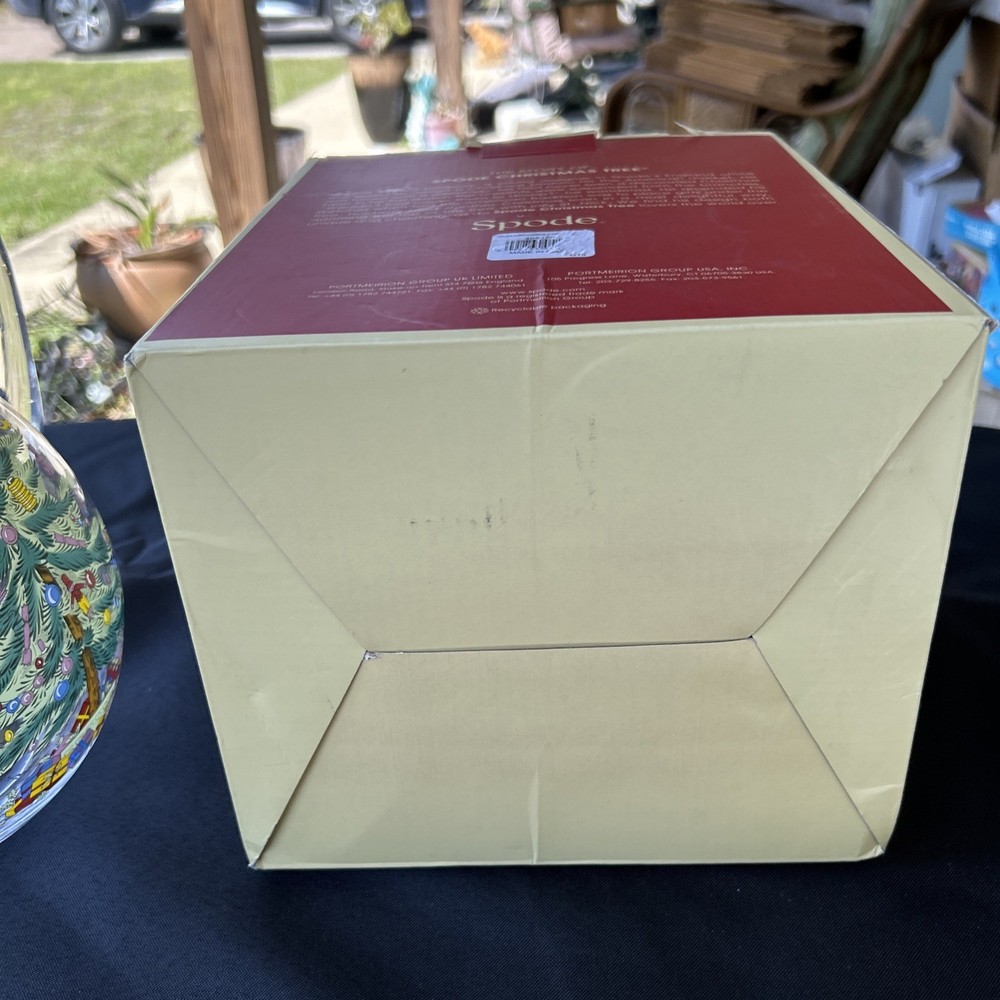 Spode Christmas Tree Glass Pitcher with Handle, 96oz., NEW!