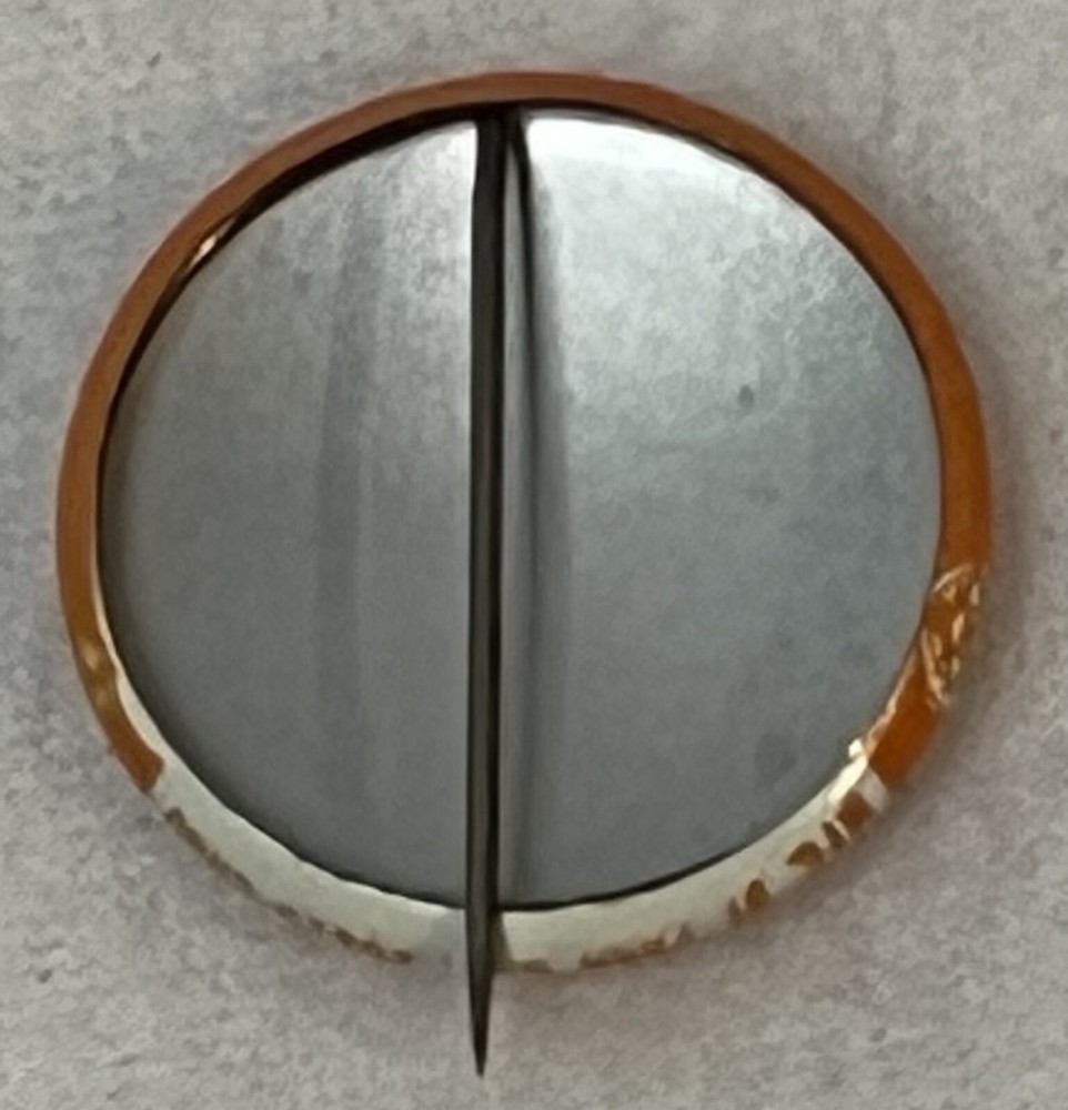 Vintage WIN Orange Pinback Button