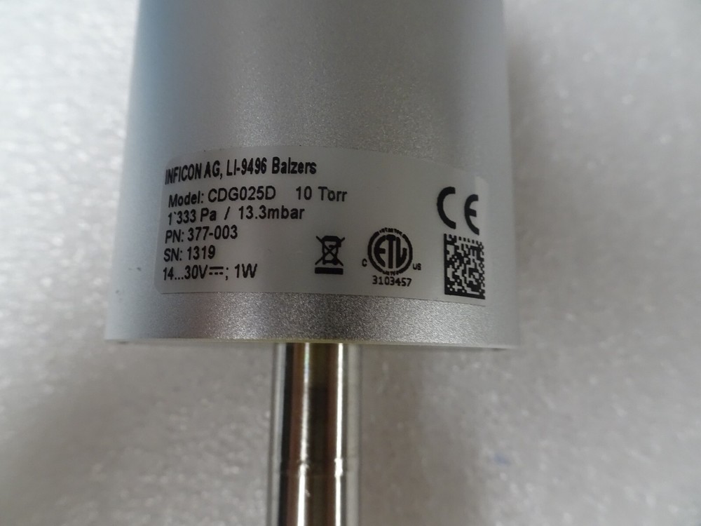 Inficon Sky Capacitance Manometer CDG025D, 10 Torr