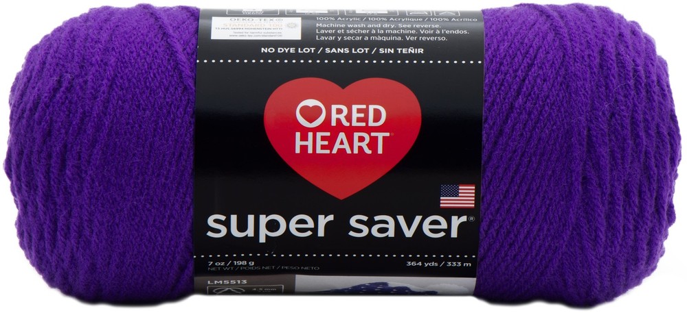 Red Heart Super Saver Yarn Amethyst