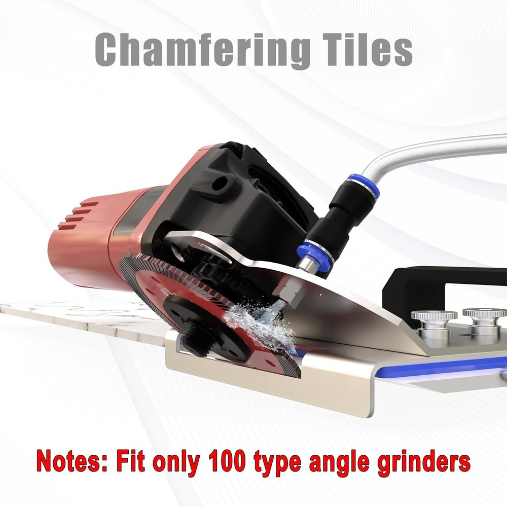 45 Degree Tile Chamfering Tool, Angle Grinder Stand for 45° Tile Cutting