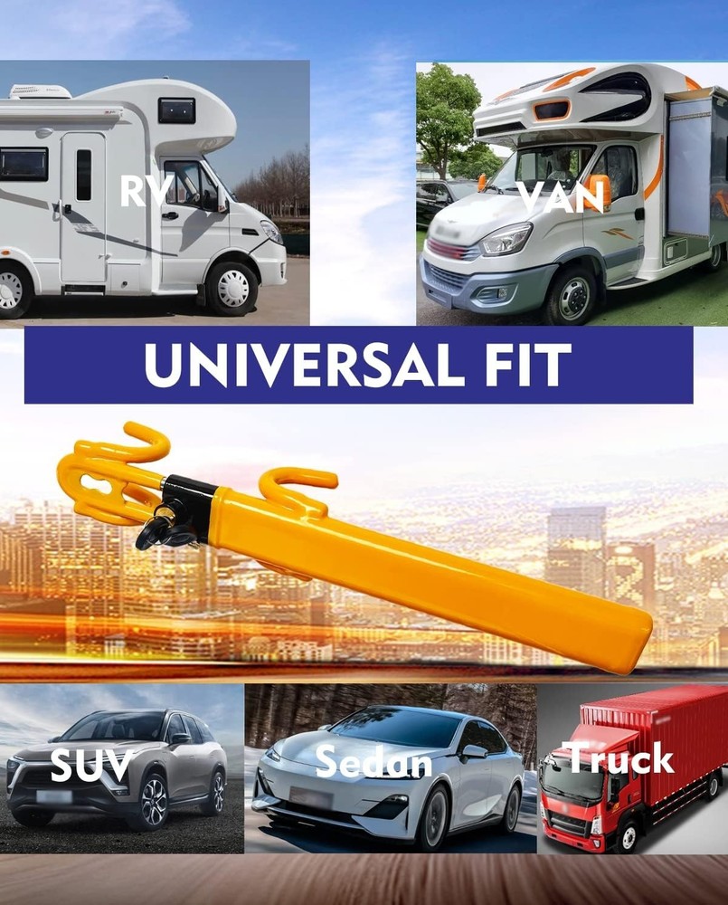 Heavy Duty Car Steering Wheel Lock Anti-Theft Security Device Universal