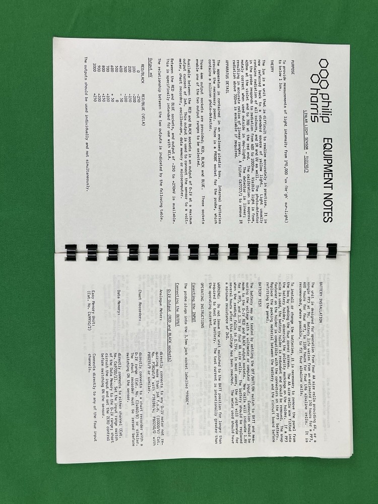 Philip Harris Blue Box Linear Light Sensor T12150/3 Working plus spare boxes
