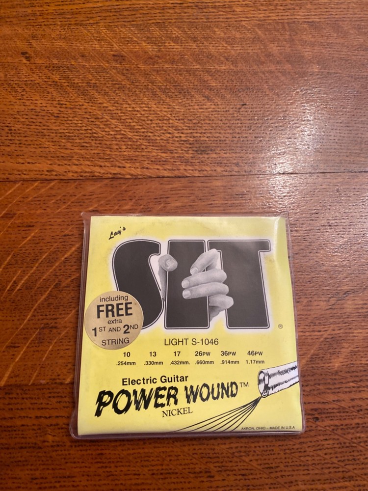 SIT Strings S1046 Light Power Wound Nickel Electric Guitar Strings + Extra