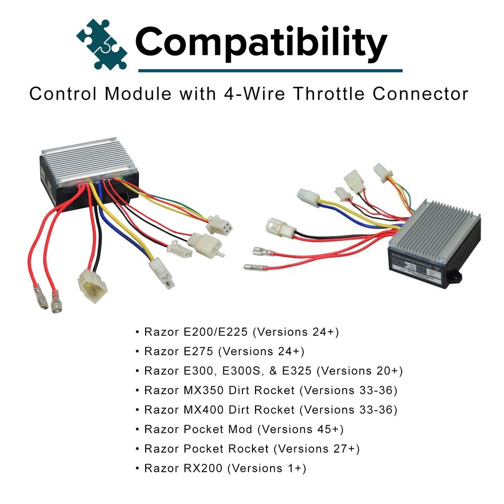 ZK2430D-FS Control Module for Razor Pocket Mod Electric Scooter (Versions 45+)