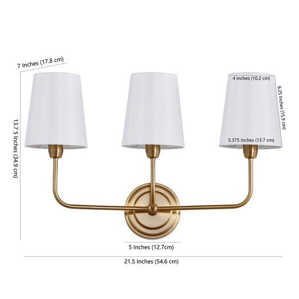 Safavieh SAWYER THREE LIGHT WALL SCONCE, Reduced Price 2172743944 SCN4016A