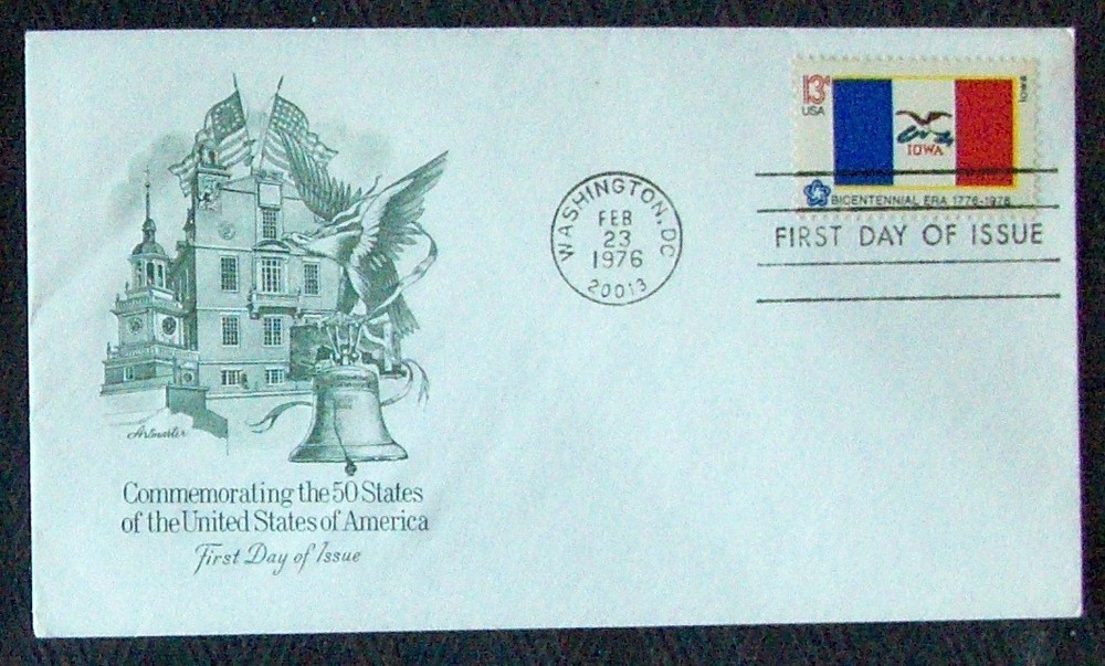 US FDC COMMEMORATING the 50 STATES  1976 Artmaster Cachet.
