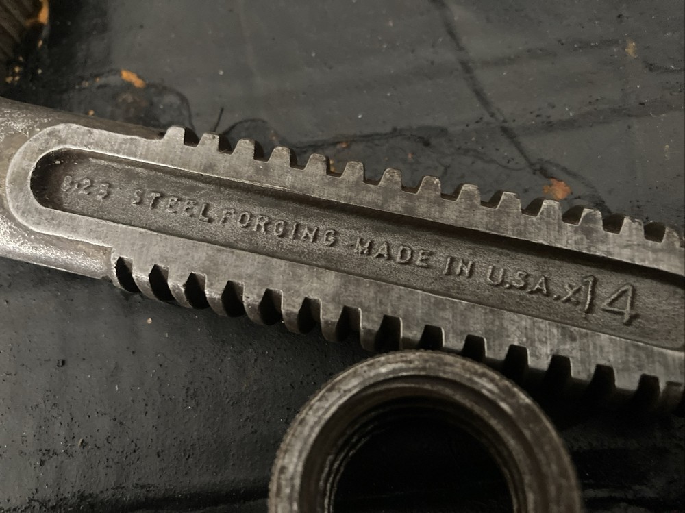 14” Pipe Wrench Hook Jaw With Nut. Box E