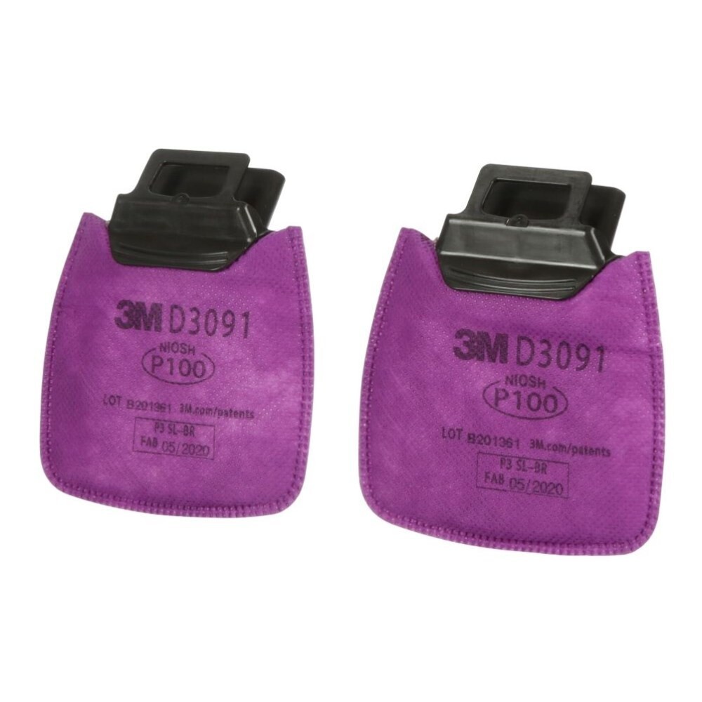 3M D3091 Secure Click Particulate Filter P100 (Pair)