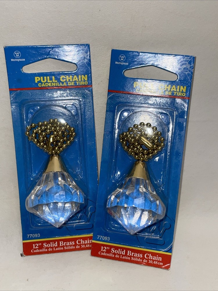 Westinghouse 7709300 - Acrylic Diamond Pull Chain Set Of 2