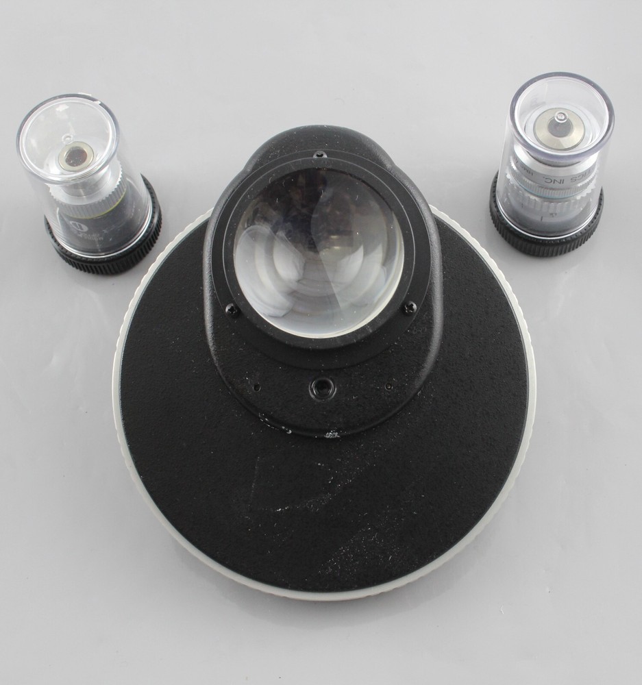 Nikon Hoffman Modulation Contrast Condenser Objective Set Diaphot Microscope