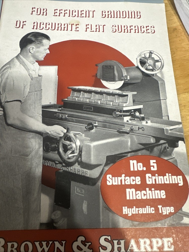 Brown & Sharpe No.5 Surface Grinding Machine Hydraulic Type