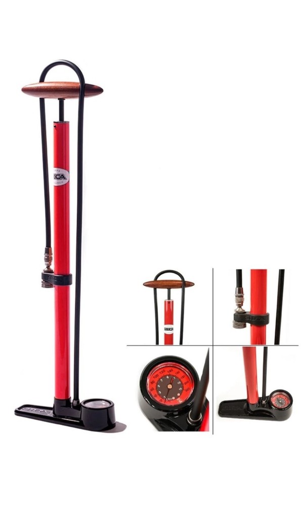 Silca Pista Floor Pump Red